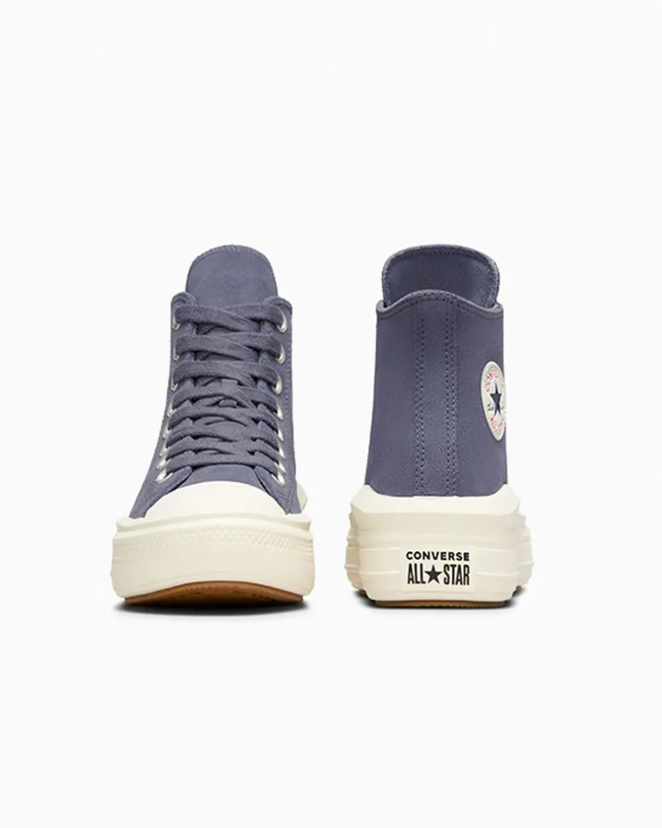 Converse Ragazzi (Età 8-12 Anni)|Ragazza<Chuck Taylor All Star Move Platform Suede Lavanda cenere/Egret