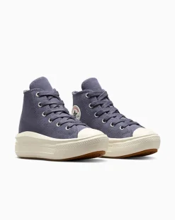 Converse Bambini (Età 4-8 Anni)|Ragazza<Chuck Taylor All Star Move Platform Suede Lavanda cenere/Egret