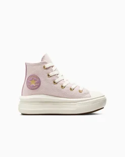 Converse Bambini (Età 4-8 Anni)|Ragazza<Chuck Taylor All Star Move Platform Gold Luxe Orchid Dust/Egret/Oro