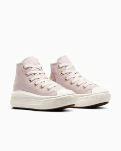 Converse Bambini (Età 4-8 Anni)|Ragazza<Chuck Taylor All Star Move Platform Gold Luxe Orchid Dust/Egret/Oro