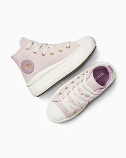 Converse Bambini (Età 4-8 Anni)|Ragazza<Chuck Taylor All Star Move Platform Gold Luxe Orchid Dust/Egret/Oro