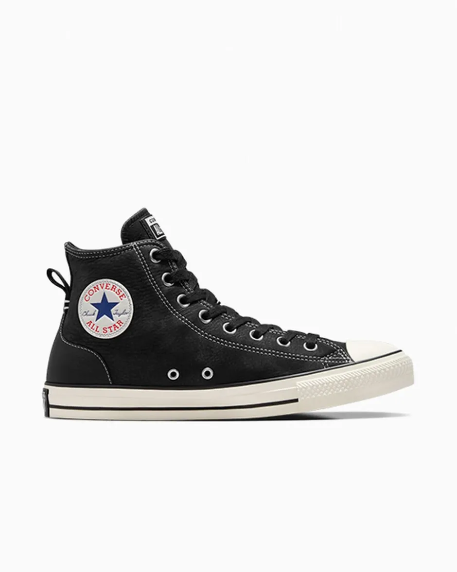 Converse Modelli Alti|Modelli Alti<Chuck Taylor All Star Nubuck & Leather Nero/Egret/Rosso