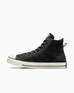 Converse Modelli Alti|Modelli Alti<Chuck Taylor All Star Nubuck & Leather Nero/Egret/Rosso