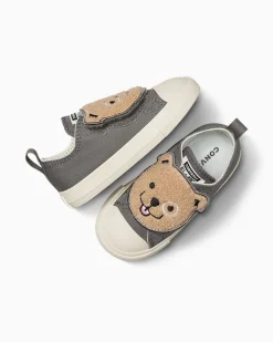Converse Ragazza|Modelli Bassi<Chuck Taylor All Star One Strap Sherpa Bear Easy-On Sharkskin/Warm Quarry/Egret