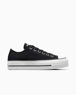 Converse Modelli Bassi|Modelli Con Platform<Chuck Taylor All Star Platform Canvas Nero/Bianco/Bianco