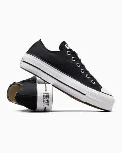 Converse Modelli Bassi|Modelli Con Platform<Chuck Taylor All Star Platform Canvas Nero/Bianco/Bianco