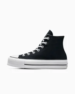 Converse Modelli Alti|Chuck Taylor All Star<Chuck Taylor All Star Platform Nero/Bianco/Bianco