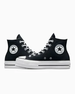Converse Modelli Alti|Chuck Taylor All Star<Chuck Taylor All Star Platform Nero/Bianco/Bianco