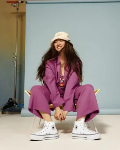 Converse Modelli Alti|Modelli Con Platform<Chuck Taylor All Star Platform Bianco/Nero/Bianco