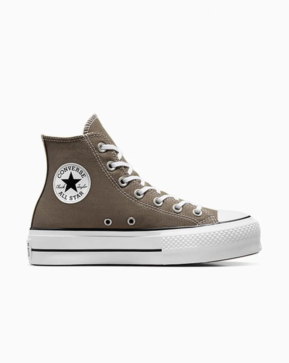 Converse Modelli Alti|Modelli Con Platform<Chuck Taylor All Star Platform Carbone/Bianco/Nero