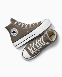 Converse Modelli Alti|Modelli Con Platform<Chuck Taylor All Star Platform Carbone/Bianco/Nero