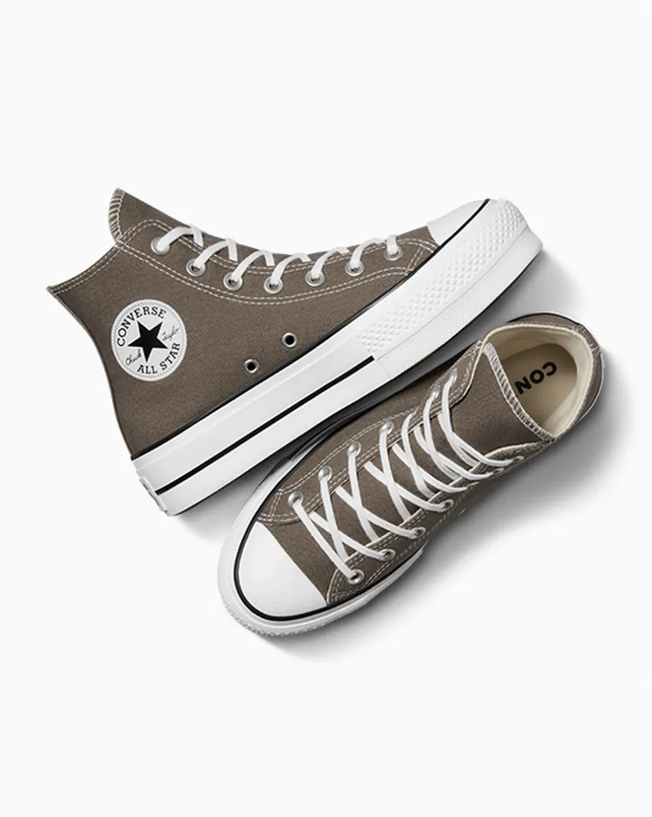 Converse Modelli Alti|Modelli Con Platform<Chuck Taylor All Star Platform Carbone/Bianco/Nero