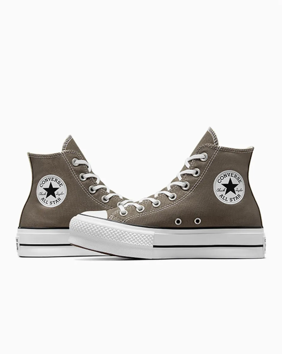 Converse Modelli Alti|Modelli Con Platform<Chuck Taylor All Star Platform Carbone/Bianco/Nero