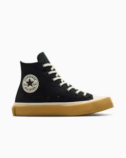 Converse Modelli Alti|Modelli Alti<Chuck Taylor All Star Retro Rubber Nero/Egret/Egret