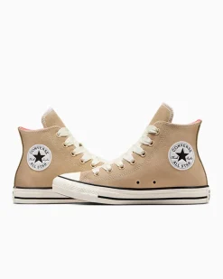 Converse Modelli Alti|Chuck Taylor All Star<Chuck Taylor All Star Suede Grigio calda/Rosa Illist/Egret