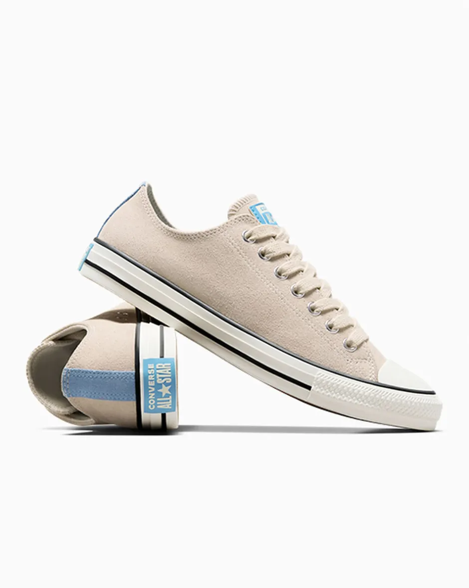 Converse Modelli Bassi<Chuck Taylor All Star Suede Avorio naturale/Egret/Celeste