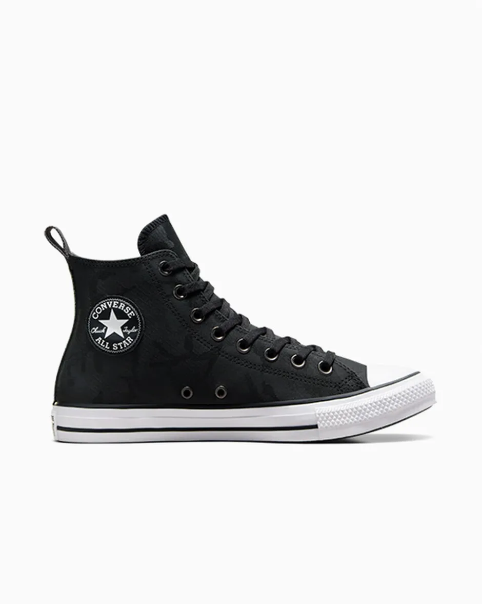 Converse Modelli Alti|Modelli Alti<Chuck Taylor All Star TecTuff Waterproof Camo Nero/Materia scura/Bianco