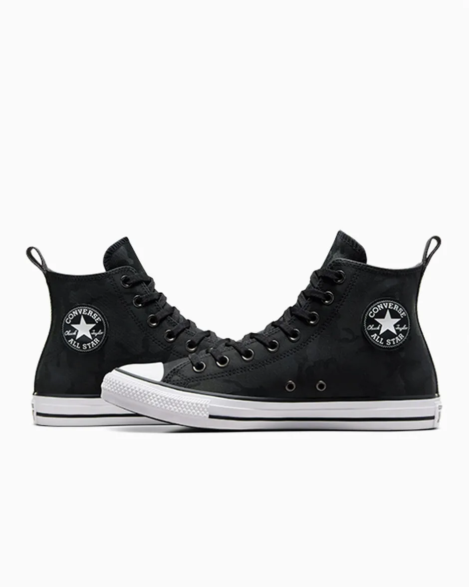 Converse Modelli Alti|Modelli Alti<Chuck Taylor All Star TecTuff Waterproof Camo Nero/Materia scura/Bianco