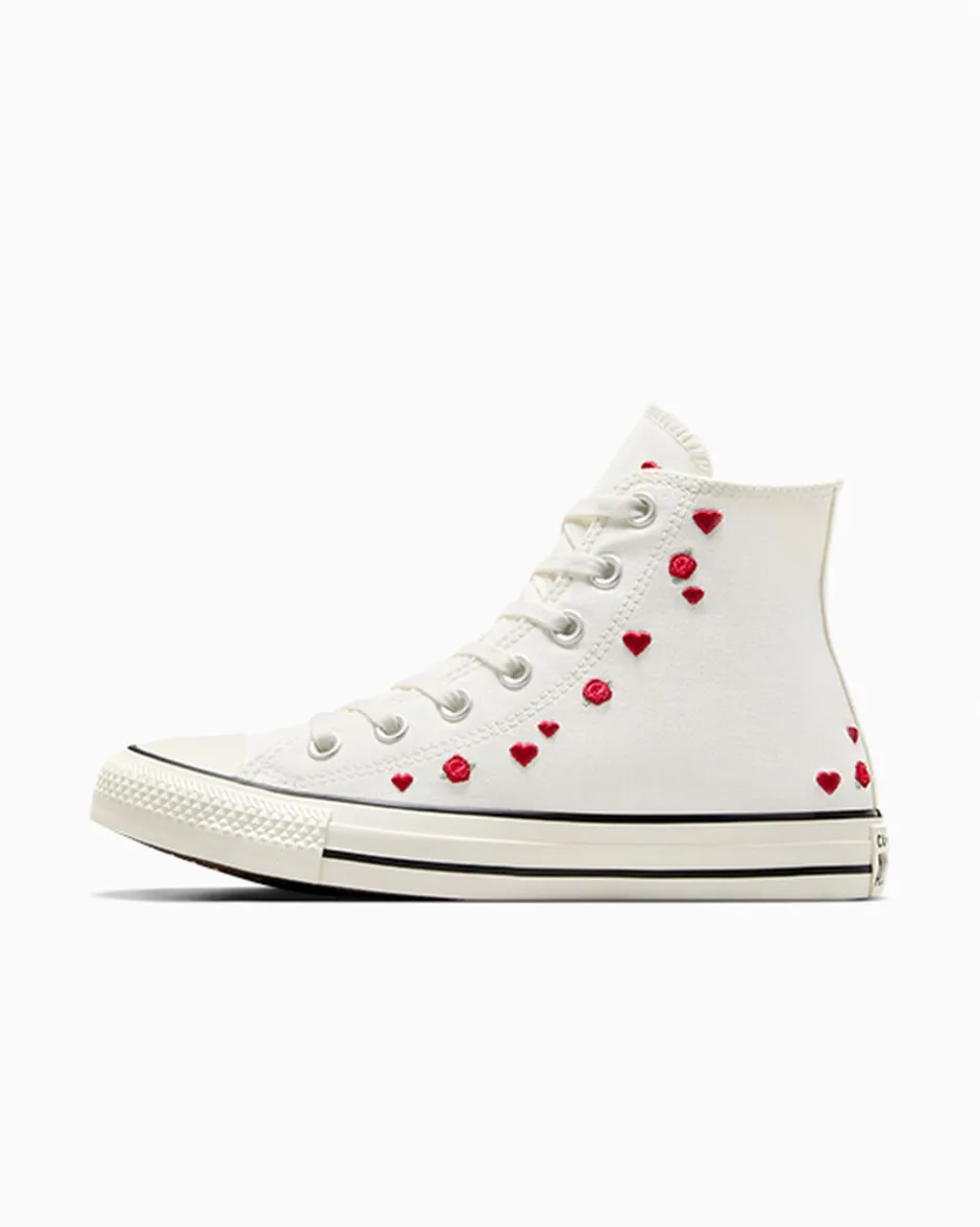 Converse Modelli Alti<Chuck Taylor All Star Valentine's Day Bianco vintage/Rosso/Egret