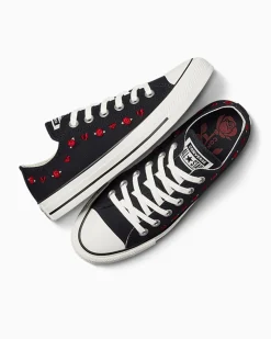 Converse Modelli Bassi<Chuck Taylor All Star Valentine's Day Nero/Rosso/Egret