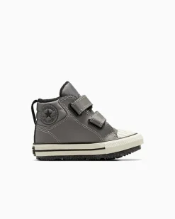 Converse Neonati E Bimbi Piccoli (Età 0-4 Anni)|Ragazzo<Chuck Taylor All Star Water-Repellent Berkshire Easy-On Boot Pelle di squalo/Nero/Egret