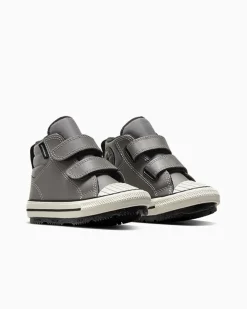 Converse Neonati E Bimbi Piccoli (Età 0-4 Anni)|Ragazzo<Chuck Taylor All Star Water-Repellent Berkshire Easy-On Boot Pelle di squalo/Nero/Egret