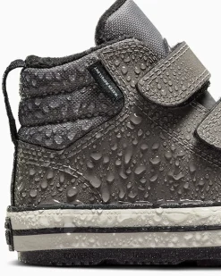 Converse Neonati E Bimbi Piccoli (Età 0-4 Anni)|Ragazzo<Chuck Taylor All Star Water-Repellent Berkshire Easy-On Boot Pelle di squalo/Nero/Egret