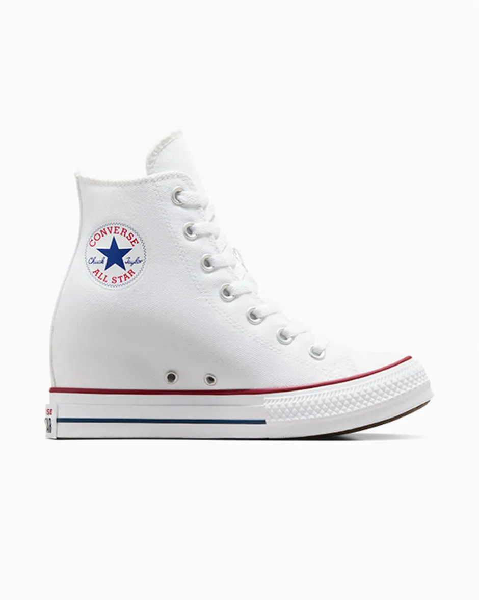 Converse Modelli Alti|Modelli Con Platform<Chuck Taylor All Star Wedge Platform Bianco/Rosso/Navy