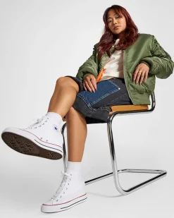 Converse Modelli Alti|Modelli Con Platform<Chuck Taylor All Star Wedge Platform Bianco/Rosso/Navy