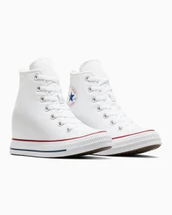 Converse Modelli Alti|Modelli Con Platform<Chuck Taylor All Star Wedge Platform Bianco/Rosso/Navy