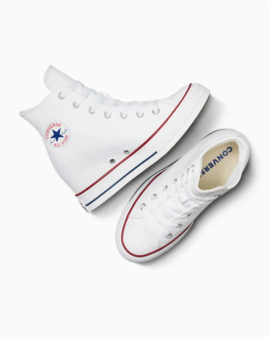 Converse Modelli Alti|Modelli Con Platform<Chuck Taylor All Star Wedge Platform Bianco/Rosso/Navy