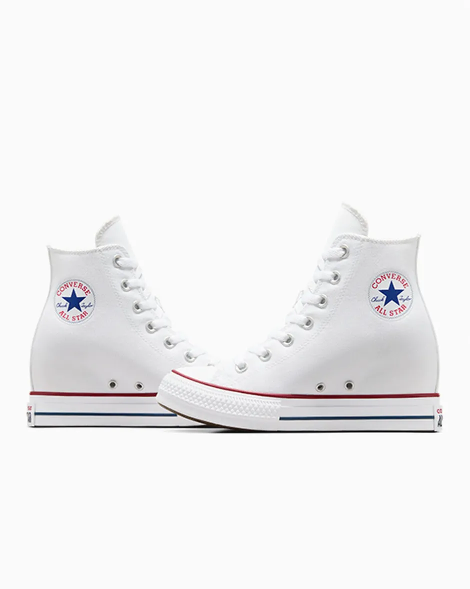 Converse Modelli Alti|Modelli Con Platform<Chuck Taylor All Star Wedge Platform Bianco/Rosso/Navy