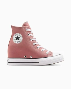 Converse Modelli Alti|Modelli Bassi<Chuck Taylor All Star Wedge Platform red
