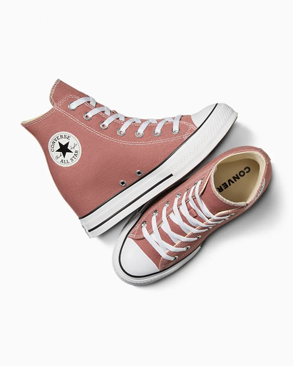 Converse Modelli Alti|Modelli Bassi<Chuck Taylor All Star Wedge Platform red