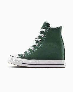 Converse Modelli Alti|Modelli Con Platform<Chuck Taylor All Star Wedge Platform Verde invidia/Bianco/Nero