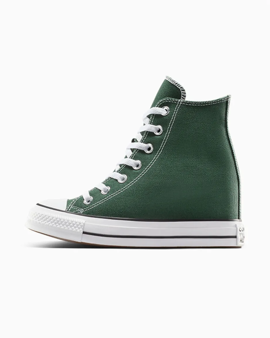 Converse Modelli Alti|Modelli Con Platform<Chuck Taylor All Star Wedge Platform Verde invidia/Bianco/Nero