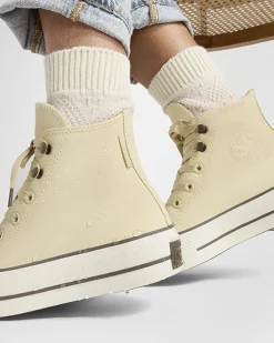 Converse Modelli Alti|Modelli Con Platform<Chuck Tayor All Star Lift Platform Weatherized Leather Miso Glaze/Tartufo/Egret