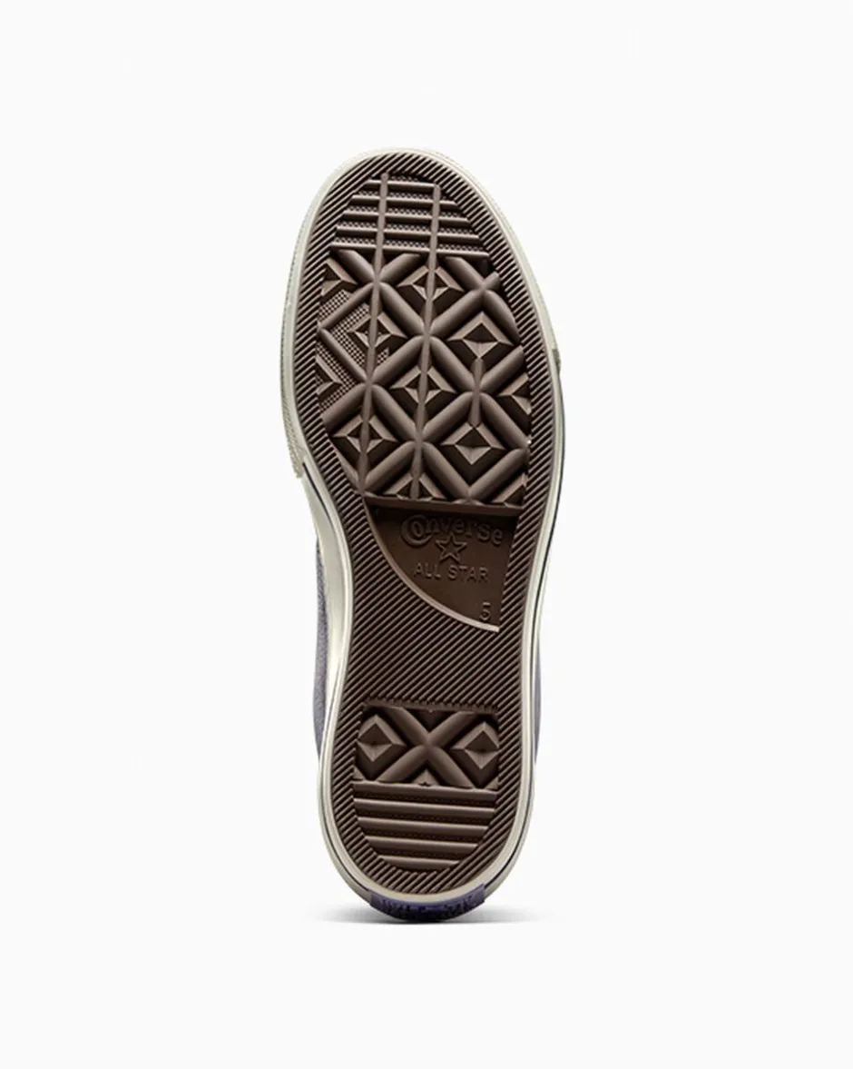 Converse Modelli Alti|Modelli Con Platform<Chuck Tayor All Star Lift Platform Weatherized Leather Viola ombreggiato/Lavanda cenere