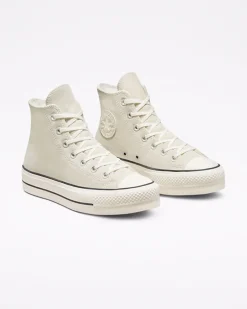 Converse Modelli Alti|Modelli Con Platform<Cold Fusion Platform Chuck Taylor All Star Egret/Nero/Egret