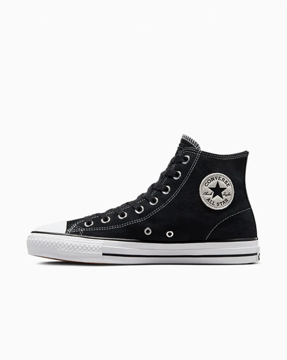 Converse Modelli Alti|Modelli Alti<CONS Chuck Taylor All Star Pro Suede Nero/Nero/Bianco