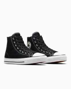 Converse Modelli Alti|Modelli Alti<CONS Chuck Taylor All Star Pro Suede Nero/Nero/Bianco