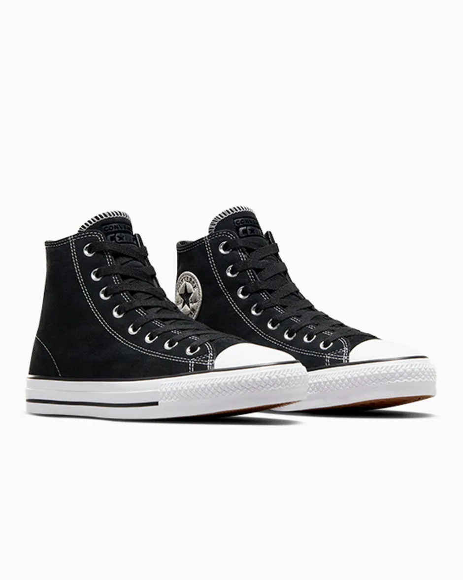 Converse Modelli Alti|Modelli Alti<CONS Chuck Taylor All Star Pro Suede Nero/Nero/Bianco