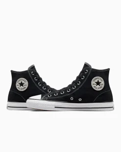 Converse Modelli Alti|Modelli Alti<CONS Chuck Taylor All Star Pro Suede Nero/Nero/Bianco