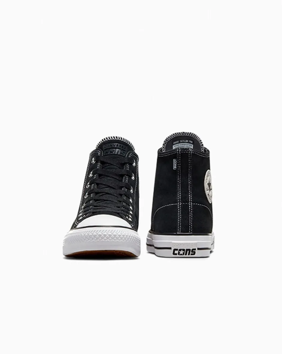 Converse Modelli Alti|Modelli Alti<CONS Chuck Taylor All Star Pro Suede Nero/Nero/Bianco