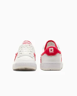 Converse Modelli Bassi<CONS Fastbreak Pro Leather and Nubuck Bianco vintage/Rosso/Bianco