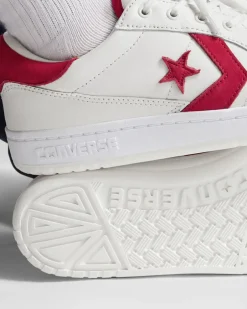 Converse Modelli Bassi<CONS Fastbreak Pro Leather and Nubuck Bianco vintage/Rosso/Bianco