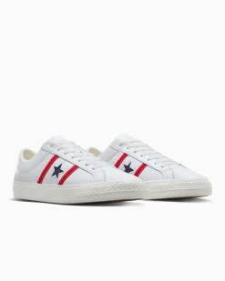 Converse Modelli Bassi|One Star<CONS One Star Academy Pro Leather Bianco/Rosso/Blu