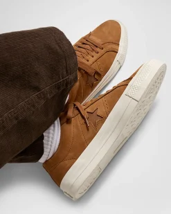Converse Modelli Bassi<CONS One Star Pro Nubuck Warm Tan/Egret/Warm Tan