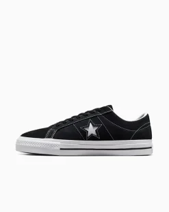Converse One Star|One Star<CONS One Star Pro Suede Nero/Nero/Bianco