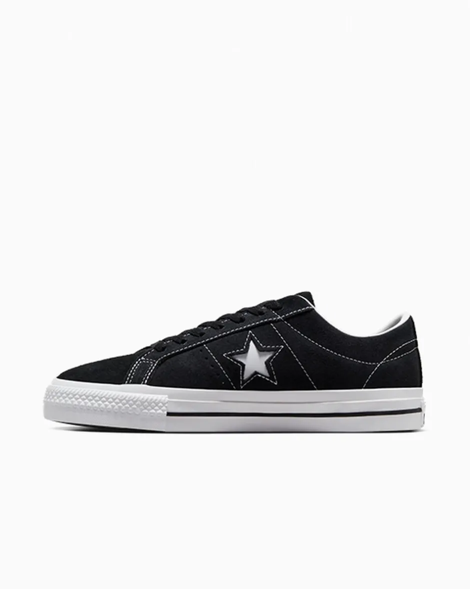 Converse One Star|One Star<CONS One Star Pro Suede Nero/Nero/Bianco